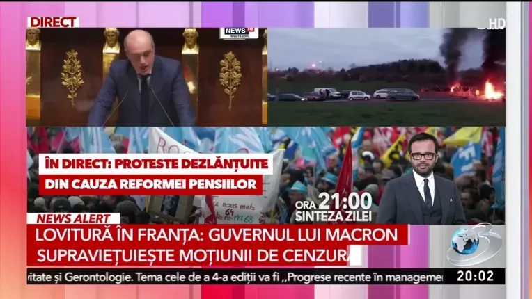 Adunarea Nationala respinge prima motiune de cenzura privind reforma pensiilor in Franta