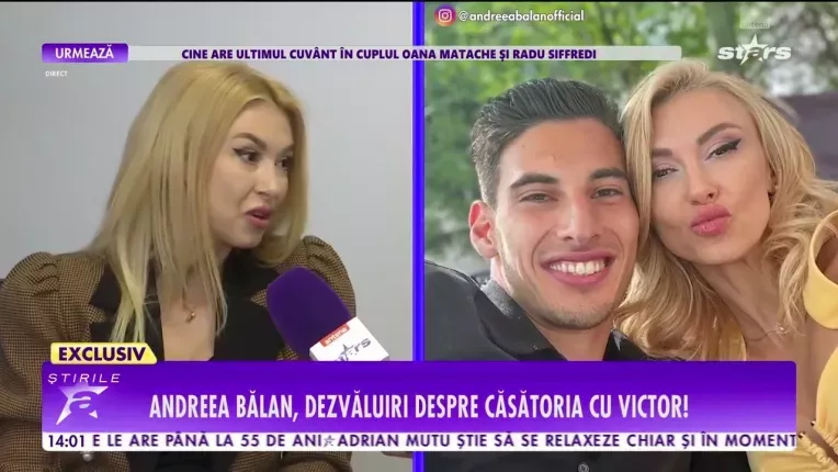 Andreea Balan a dezlusit misterul! Este sau nu casatorita cu Victor Cornea?