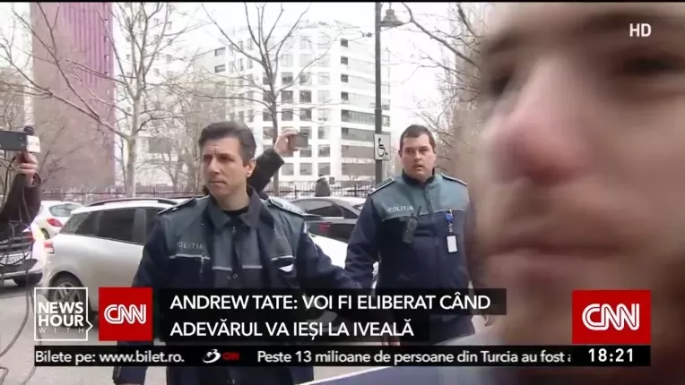 Andrew Tate, mesaj transmis din Arestul Central