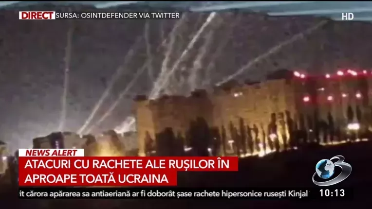 Aviatia antiaeriana ucraineana a distrus toate rachetele lansate in aceasta dimineata de rusi