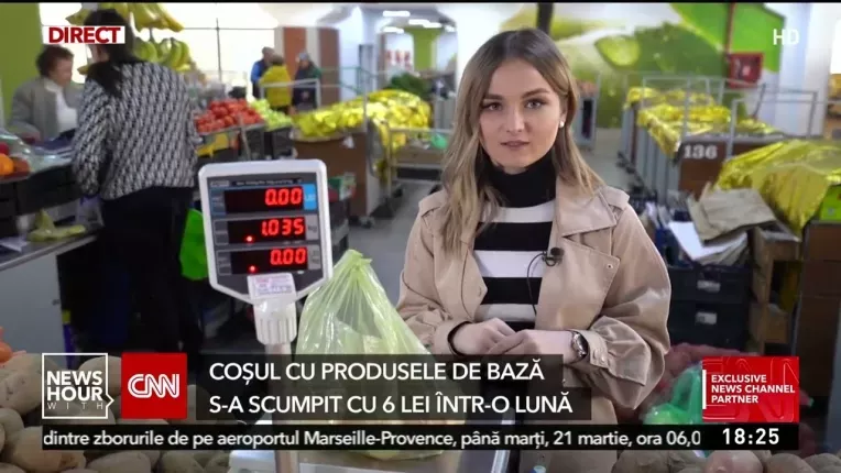 Cat a ajuns sa coste un cos de cumparaturi cu produse de baza.