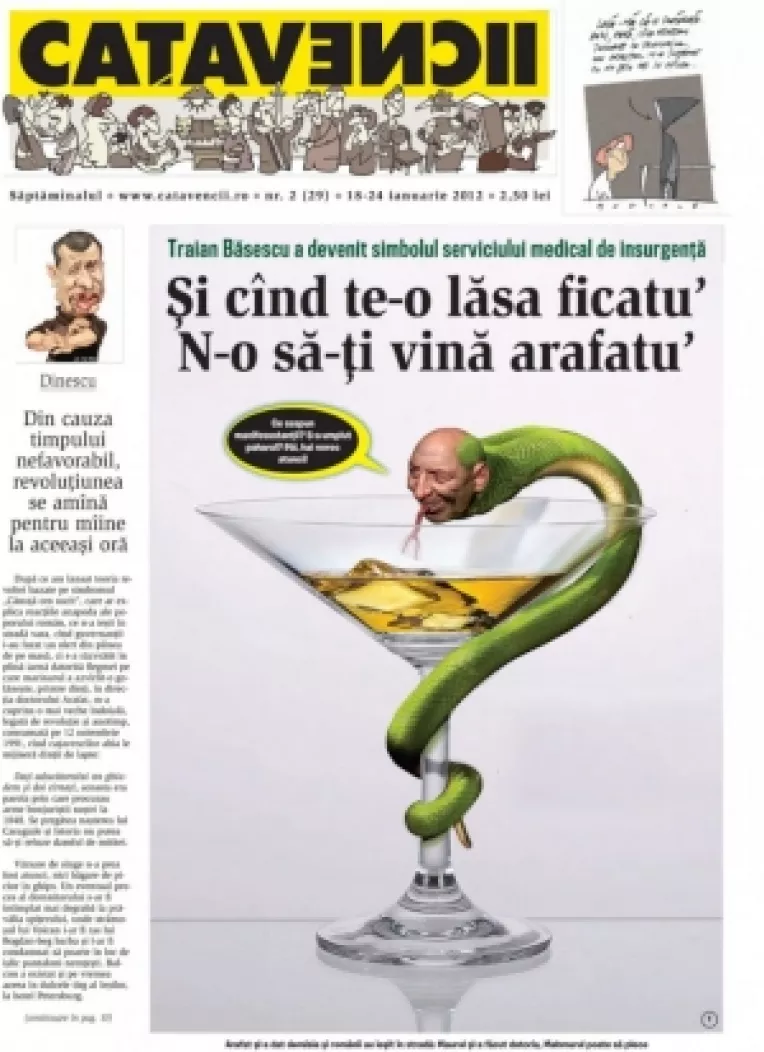 Catavencii: "Si cand te-o lasa ficatu´ / N-o sa-ti vina arafatu´"