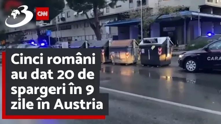 Cinci romani au dat 20 de spargeri in 9 zile in Austria.