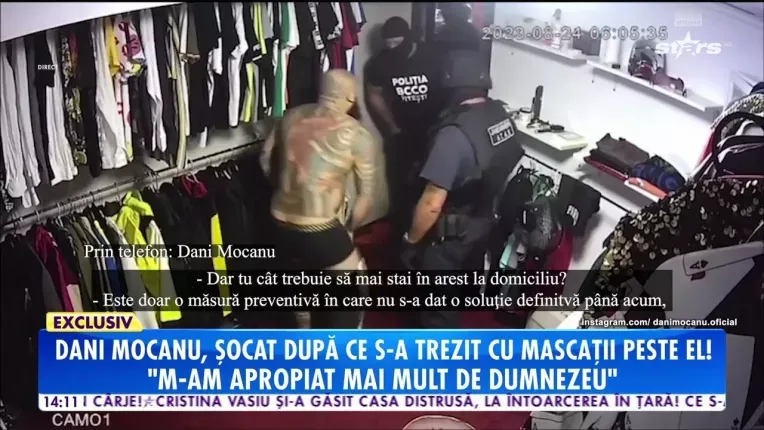 Dani Mocanu s-a trezit, din nou, cu mascatii peste el