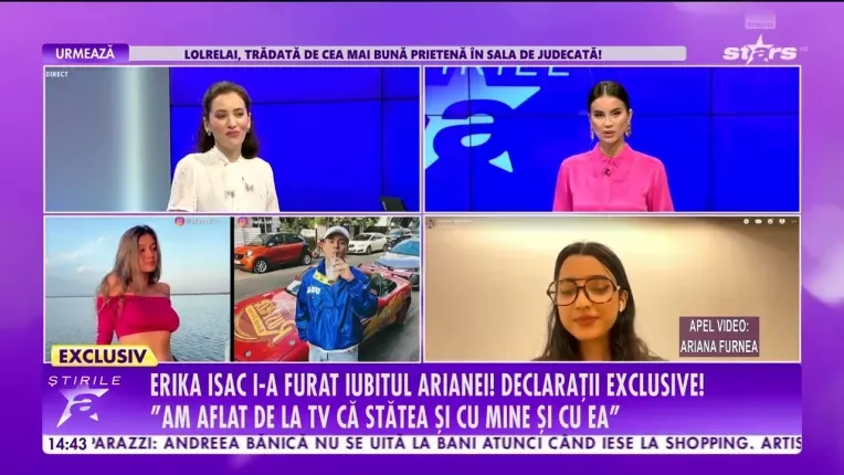 Erika Isac, acuzata de o tanara ca i-a furat iubitul