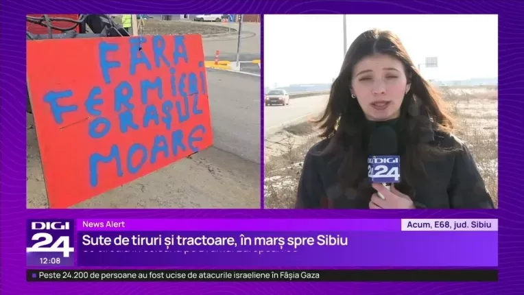 Fermierii din Suceava si Botosani incurca traficul spre Vama Siret