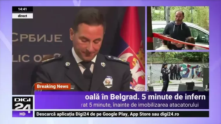 Filmul masacrului de la o scoala din Belgrad. Elevul si-ar fi planificat atacul de o luna