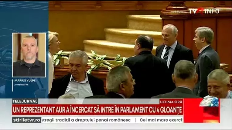 Incident la Parlament, dupa ce o colaboratoare AUR a vrut sa introduca patru gloante in institutie