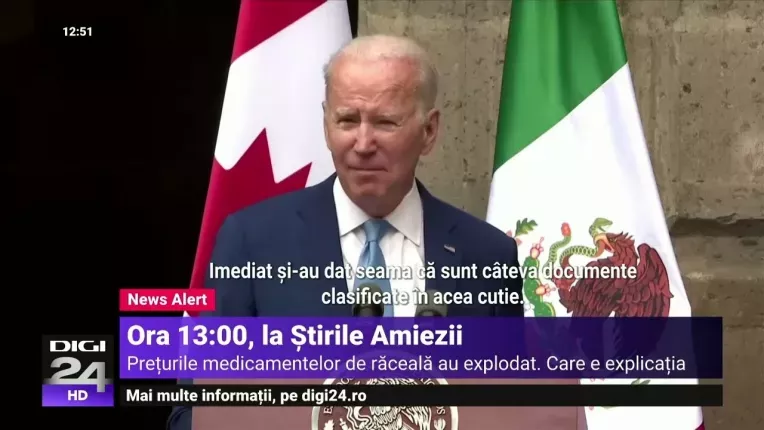 Joe Biden sustine ca documentele clasificate "au fost aduse" in biroul lui: "Nu stiu ce contin"