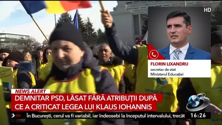 Lider PSD, pedepsit dupa ce a criticat Romania Educata a lui Iohannis