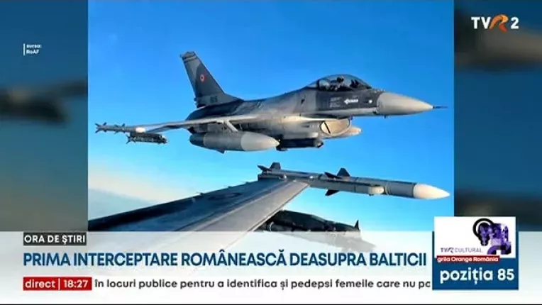 Prima interceptare romaneasca deasupra Balticii