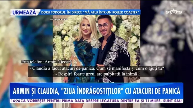 Sotia lui Armin Nicoara, atacuri de panica de Ziua Indragostitilor